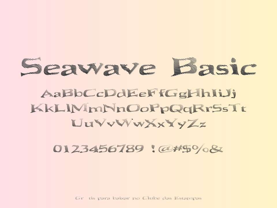 Fonte Seawave Basic Grátis Para Baixar