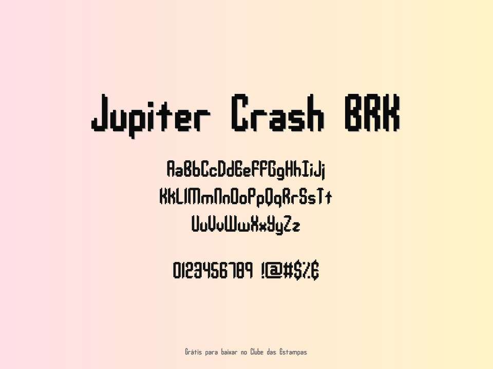 Fonte Jupiter Crash Brk Grátis Para Baixar