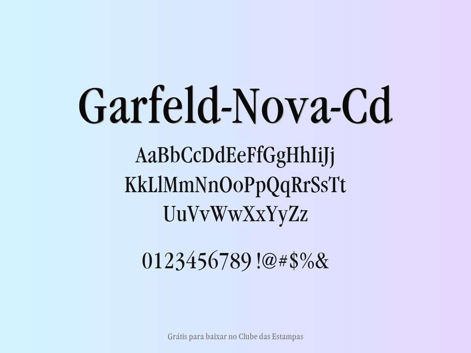 Fonte Garfeld Nova Cd Grátis Para Baixar