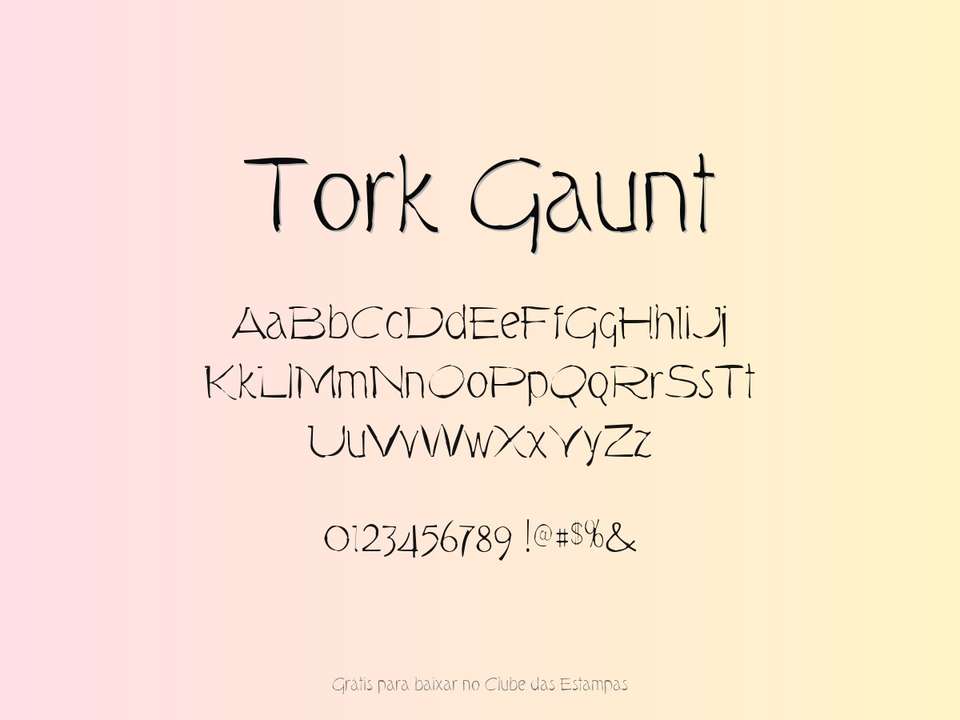 Fonte Tork Gaunt Grátis Para Baixar
