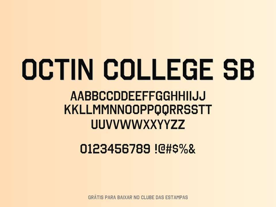 Fonte Octin College Sb Grátis Para Baixar