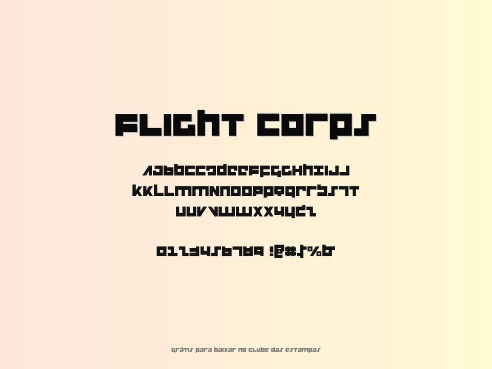 Fonte Flight Corps Grátis Para Baixar