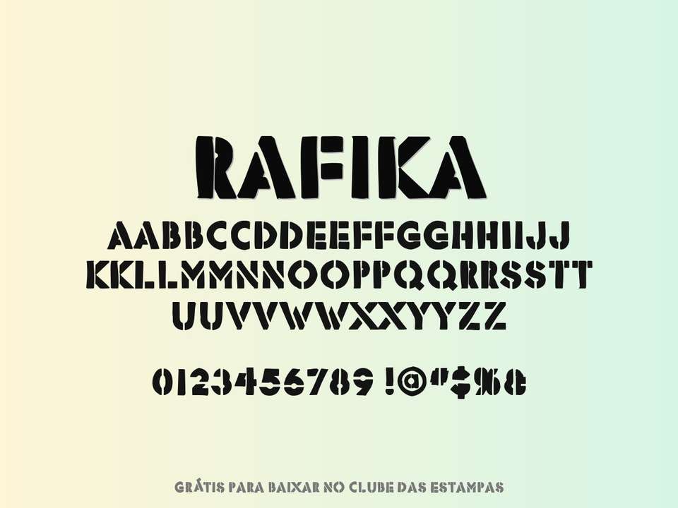 Fonte Rafika Grátis Para Baixar