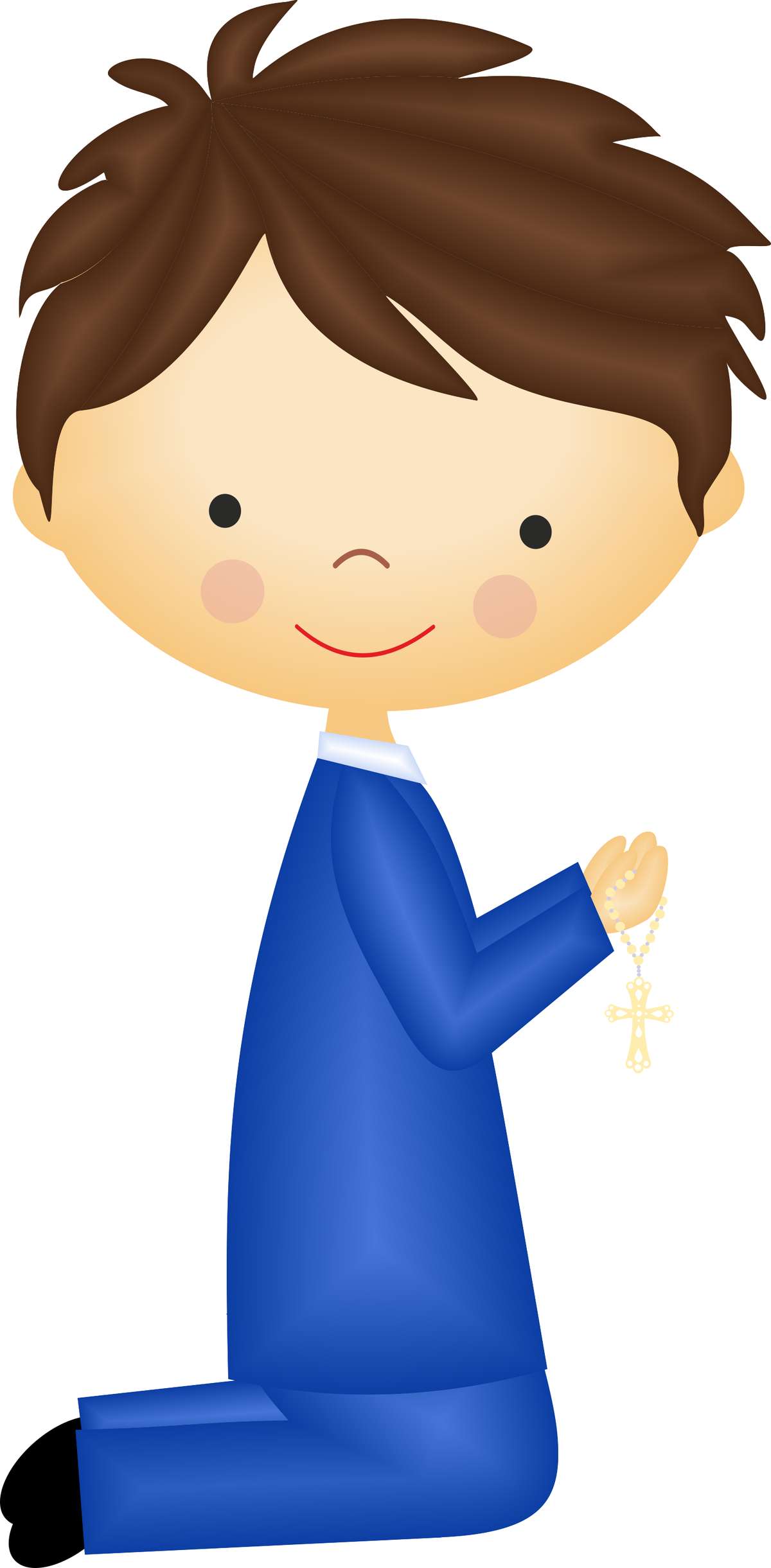 Menino Com Crucifixo Dourado Religião Png Grátis Para Baixar