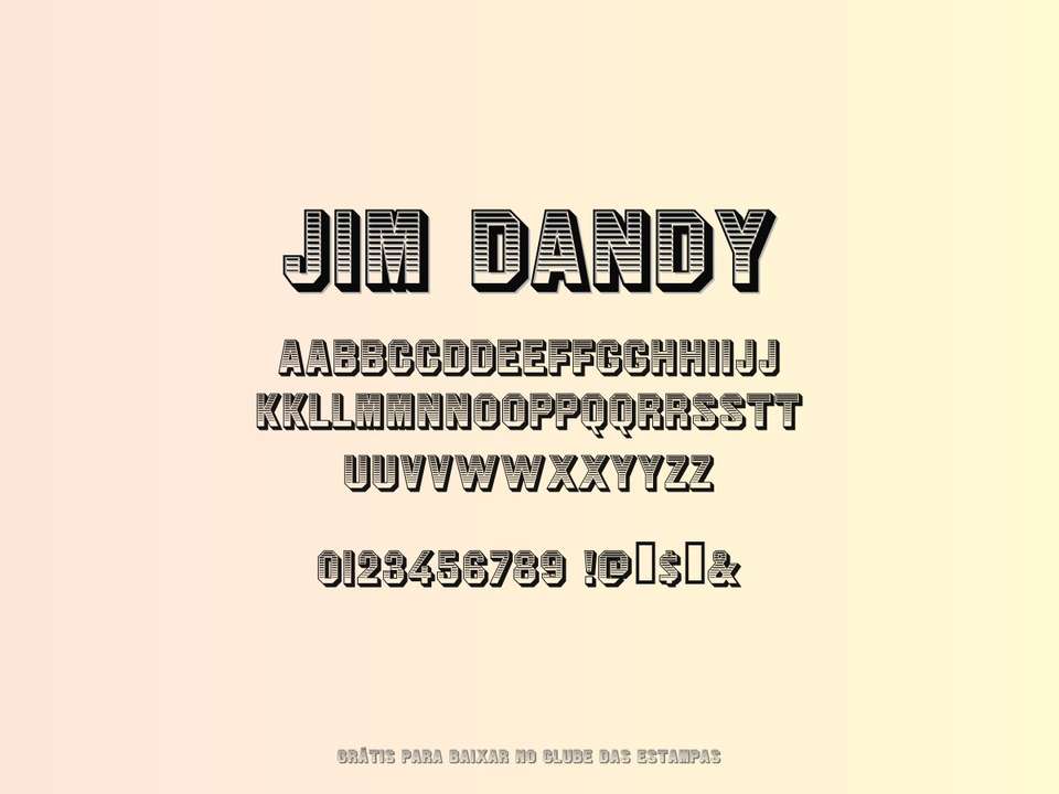 Fonte Jim Dandy Grátis Para Baixar