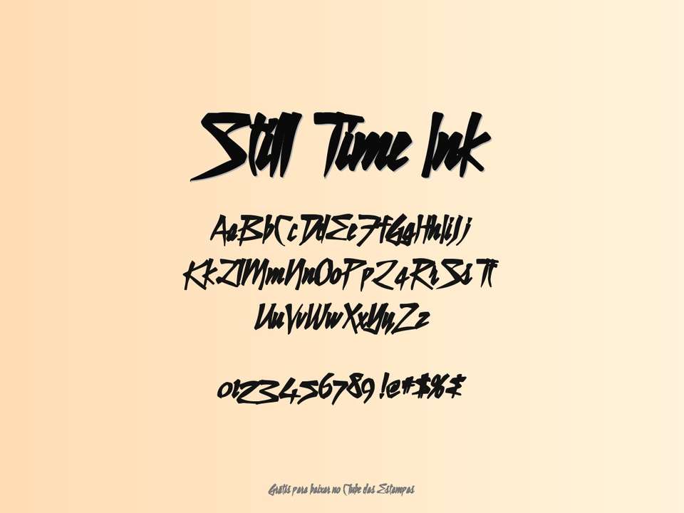 Fonte Still Time Ink Grátis Para Baixar