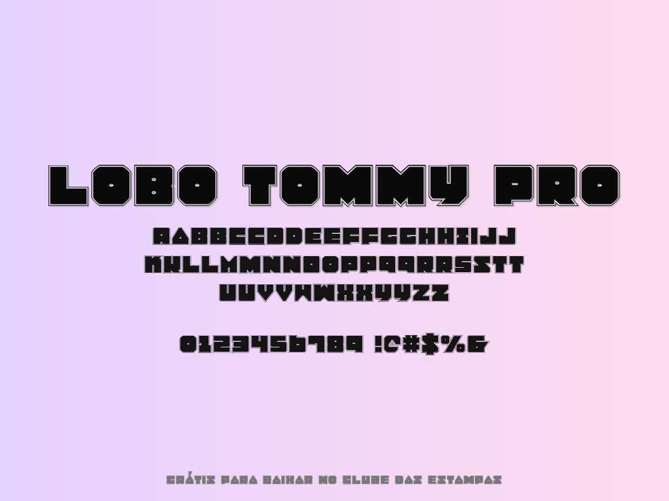 Fonte Lobo Tommy Pro Grátis Para Baixar