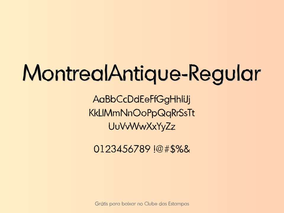Fonte Montrealantique Regular Grátis Para Baixar