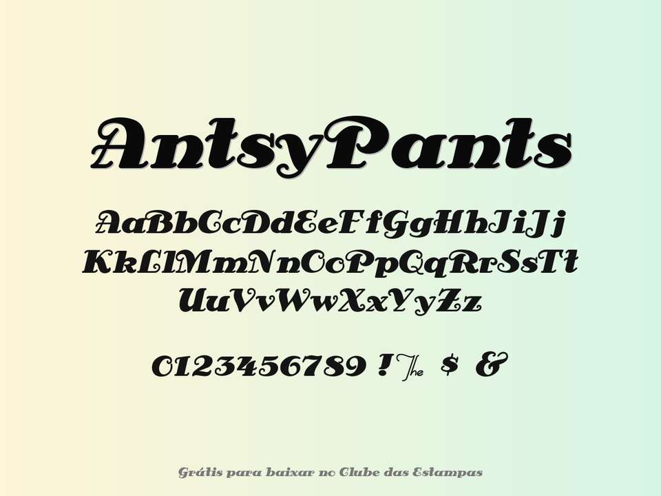 Fonte Antsypants Grátis Para Baixar
