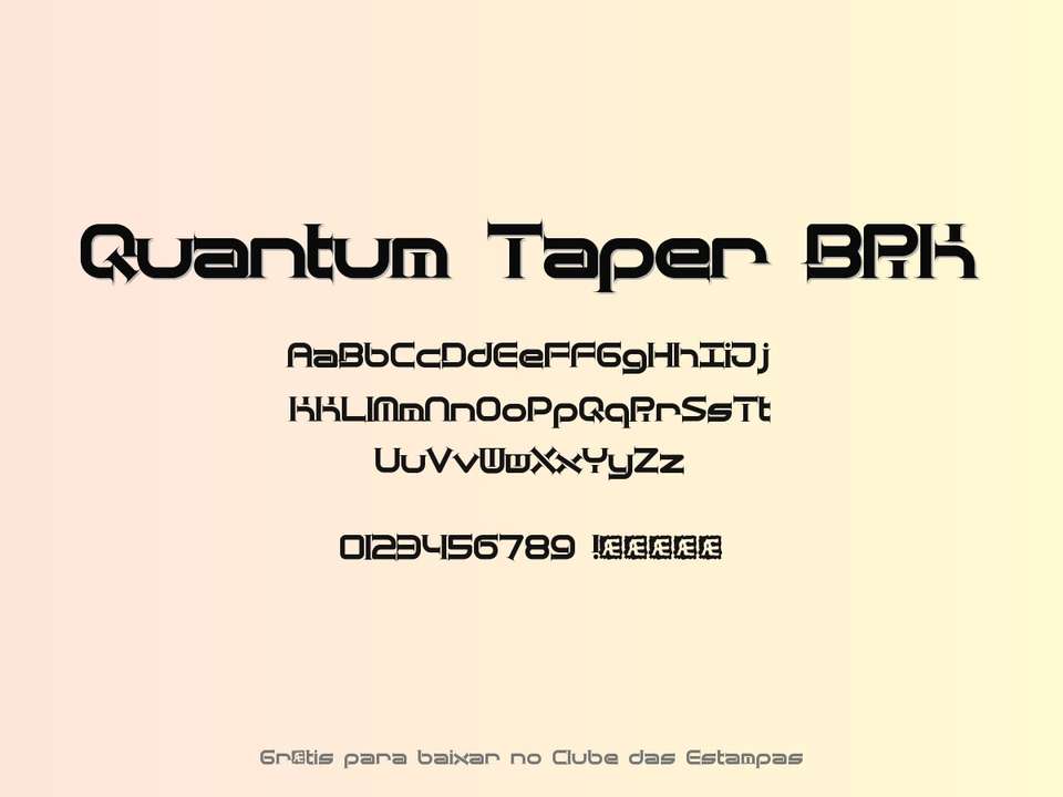 Fonte Quantum Taper Brk Grátis Para Baixar