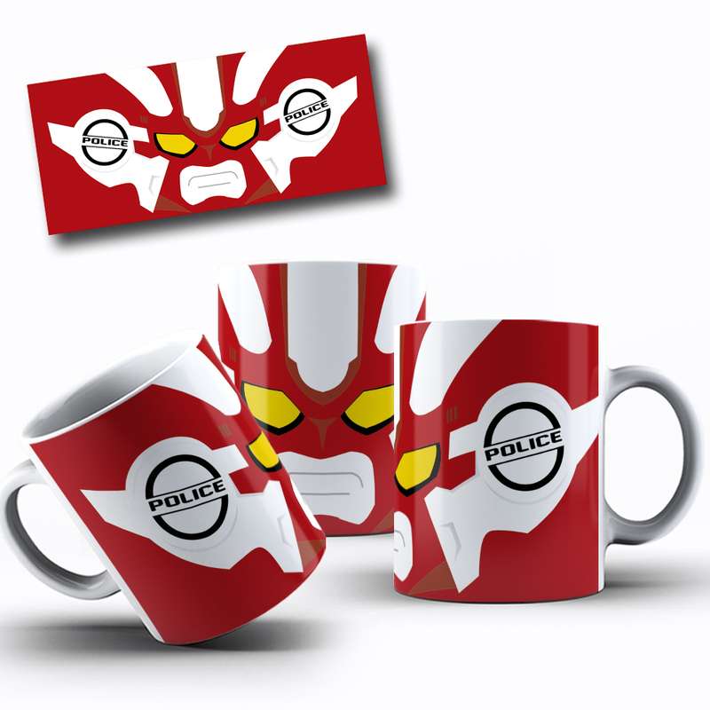 Arte Para Caneca Ultron Police Mask Cartoon 21