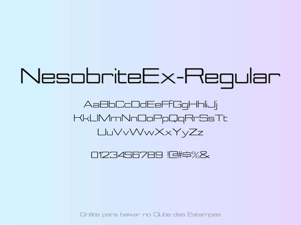 Fonte Nesobriteex Regular Grátis Para Baixar