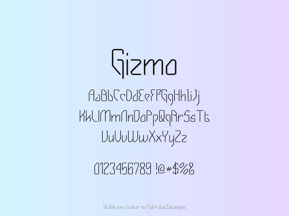 Fonte Gizmo Grátis Para Baixar