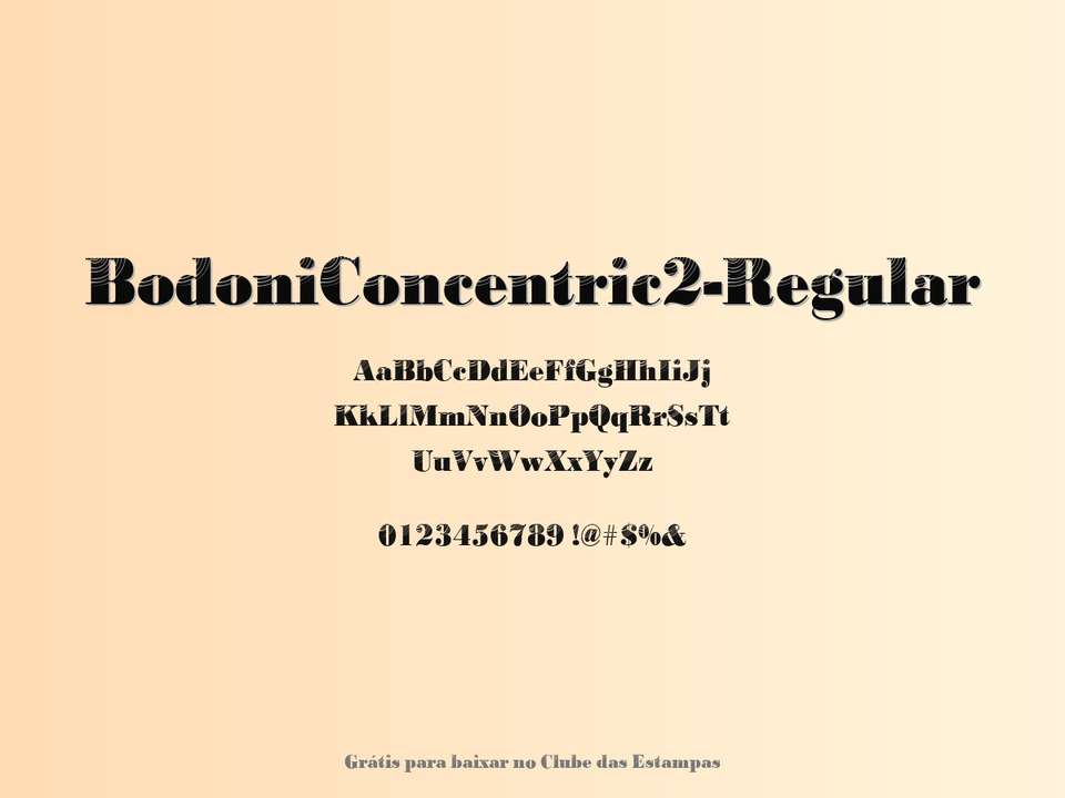 Fonte Bodoniconcentric2 Regular Grátis Para Baixar
