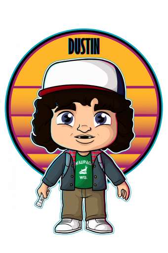 Personagem Cartoon Dustin Jovem Personagens Png Grátis Para Baixar