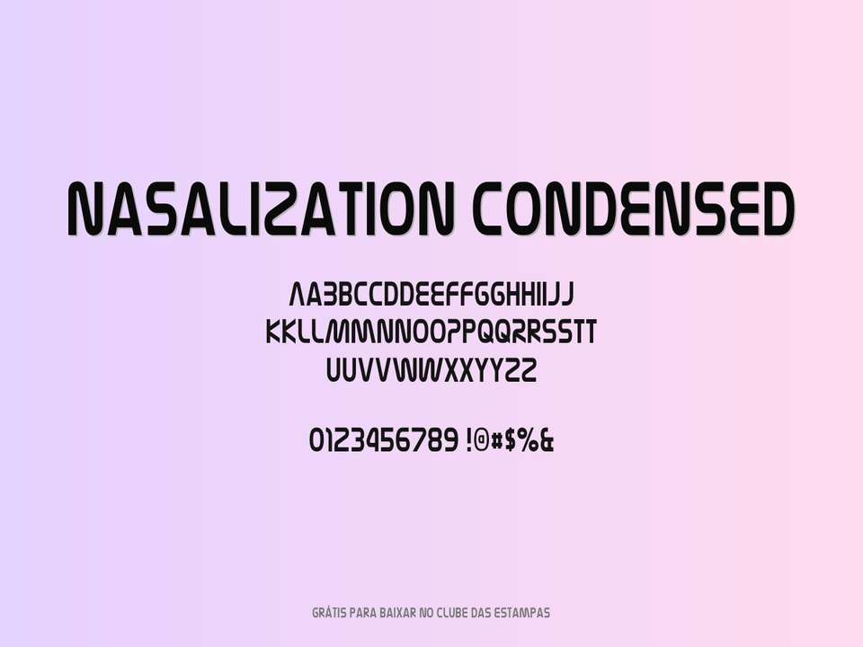 Fonte Nasalization Condensed Grátis Para Baixar