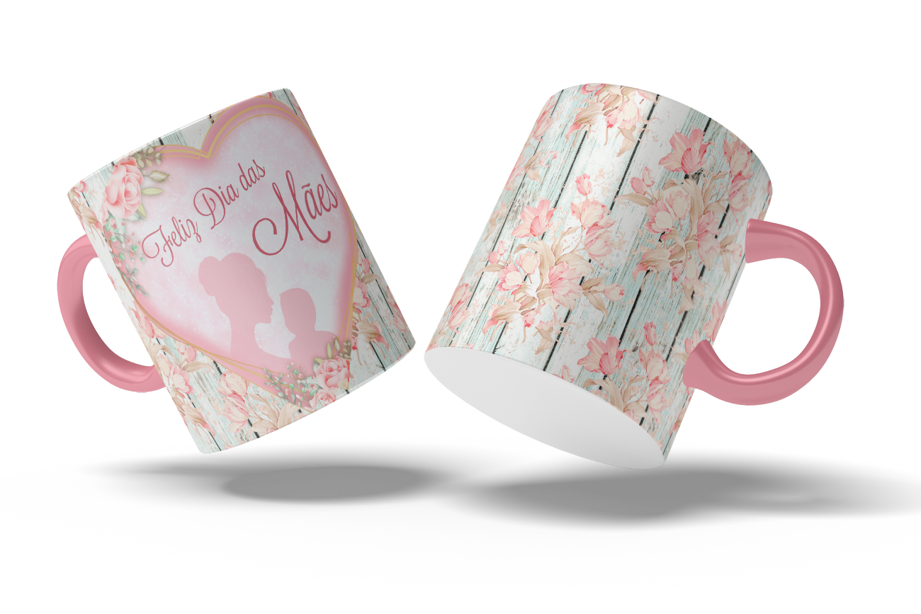 Arte Pra Caneca Dia das Mães 3 - Design Exclusivo e Emocionante