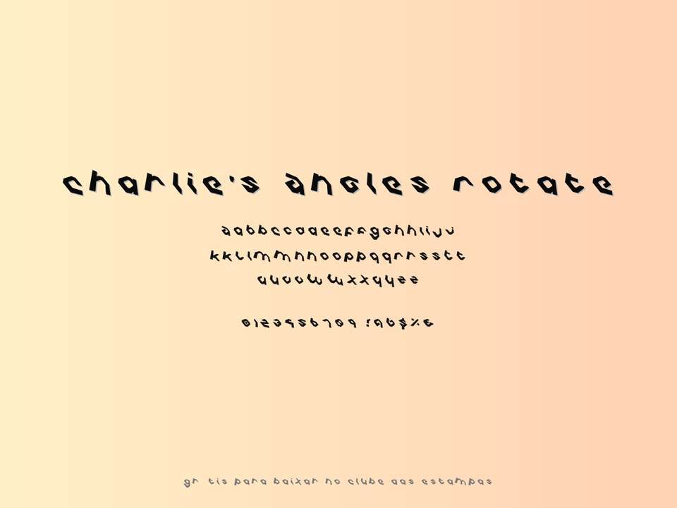 Fonte Charlie's Angles Rotate Grátis Para Baixar