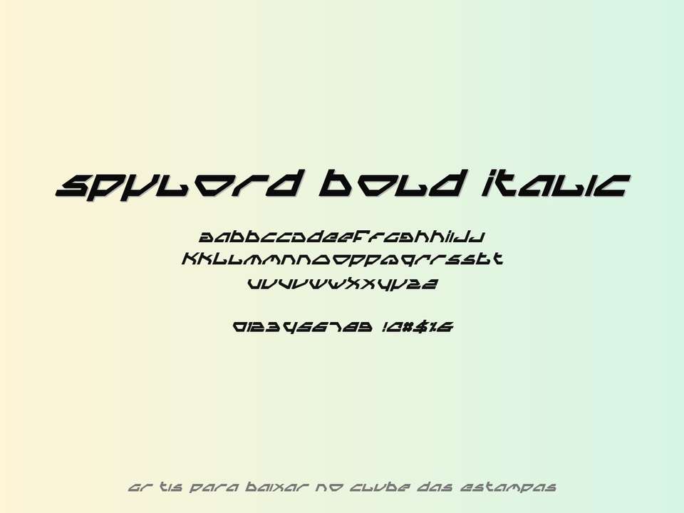 Fonte Spylord Bold Italic Grátis Para Baixar