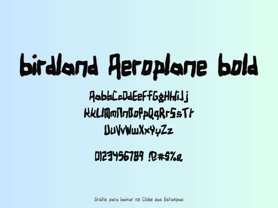 Fonte Birdland Aeroplane Bold Grátis Para Baixar