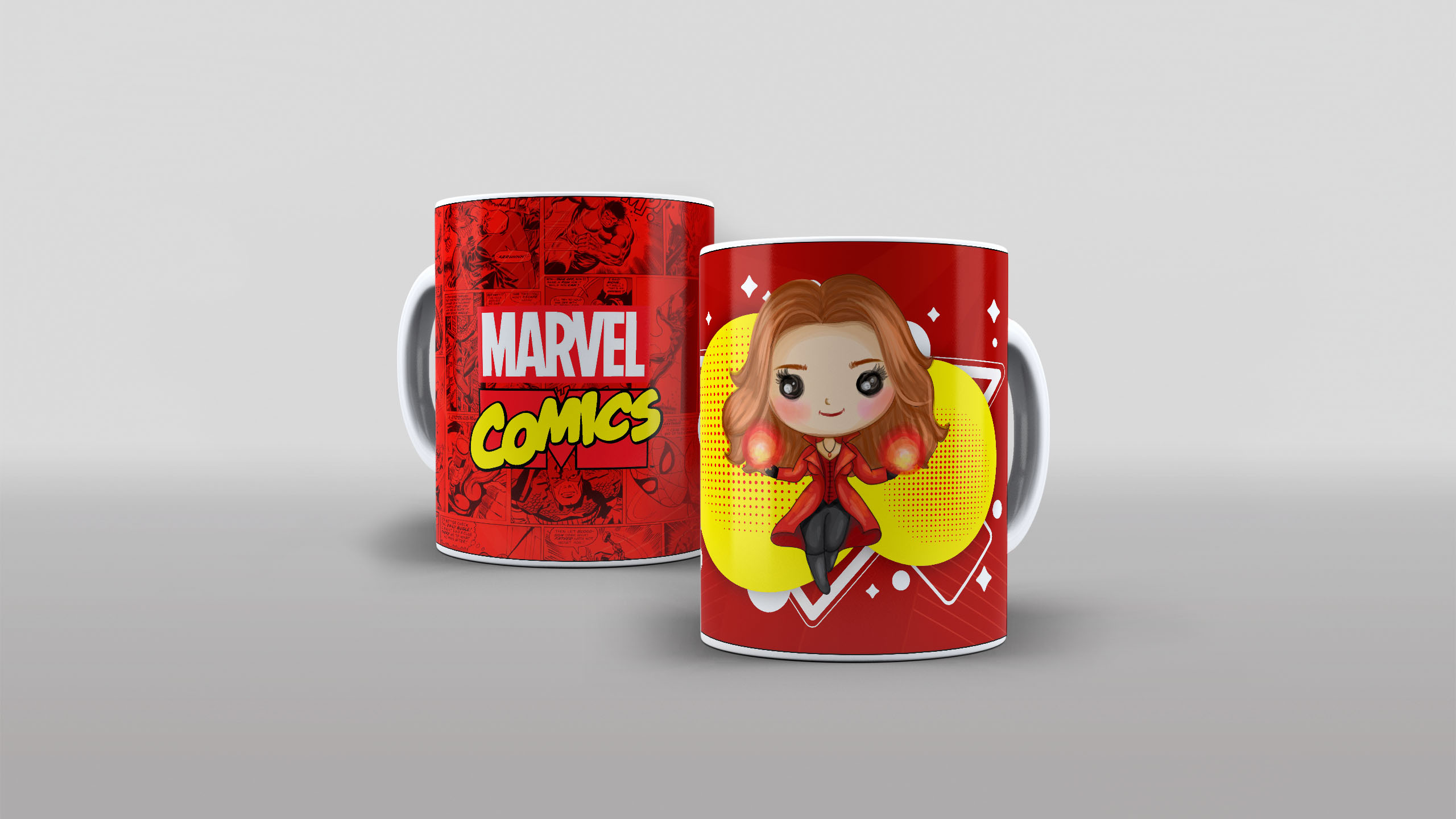 Arte Caneca Marvel Comics Heróis Cute Fofo Baby (6)