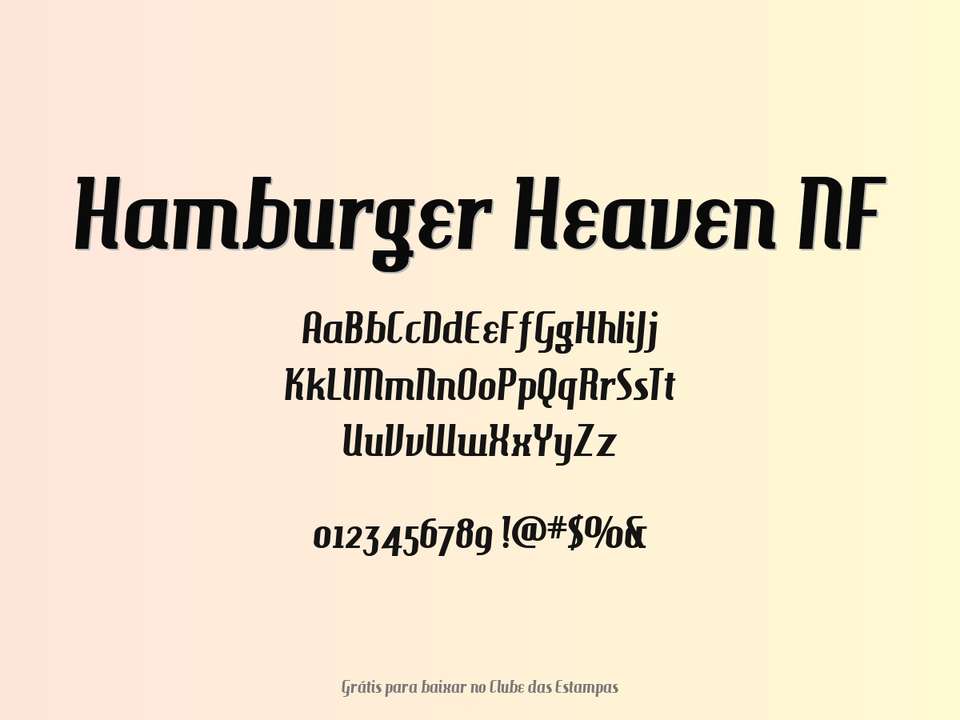 Fonte Hamburger Heaven Nf Grátis Para Baixar