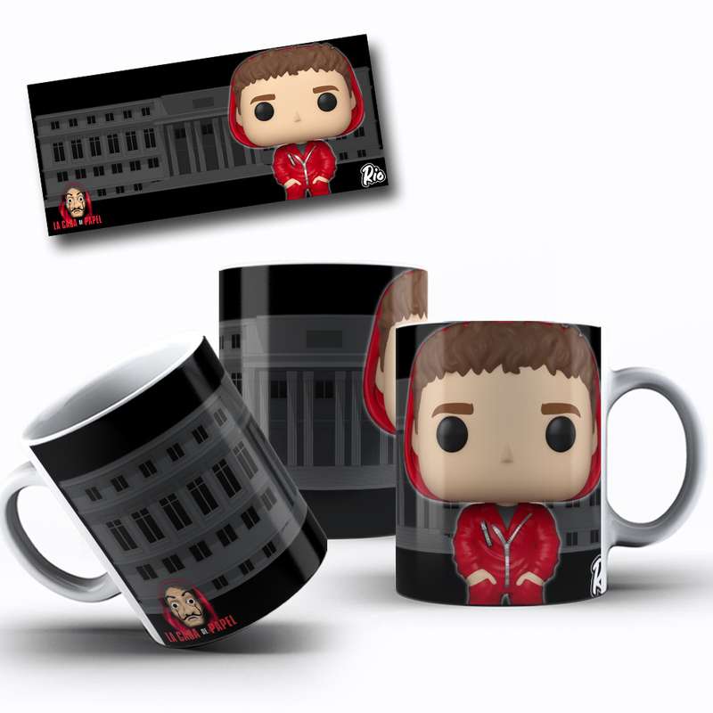 Arte Para Caneca La Casa De Papel Funko Pop 2
