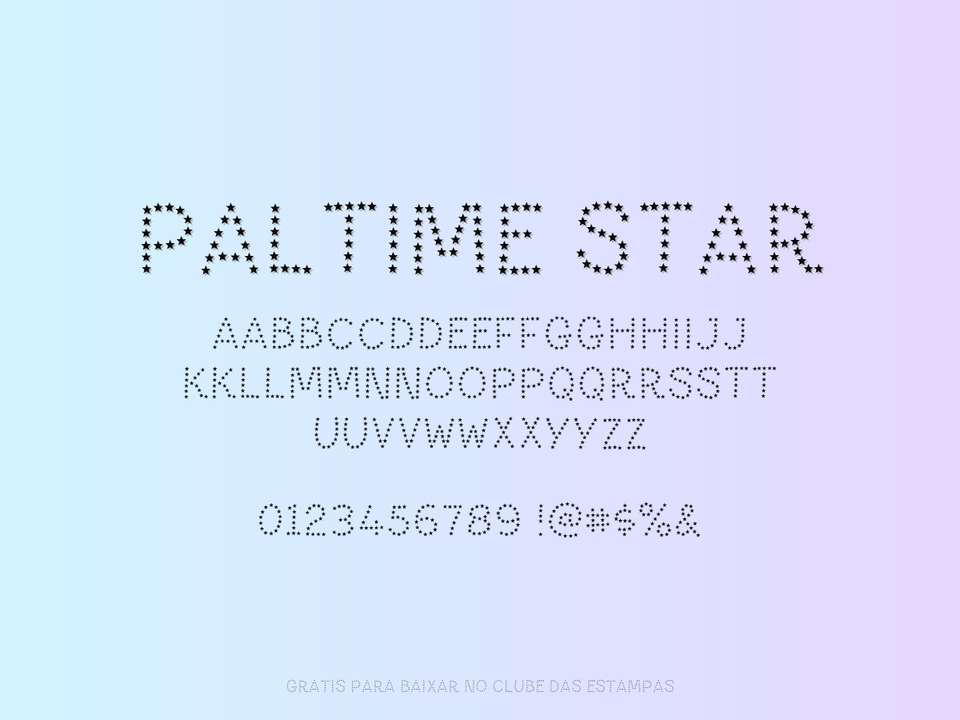 Fonte Paltime Star Grátis Para Baixar