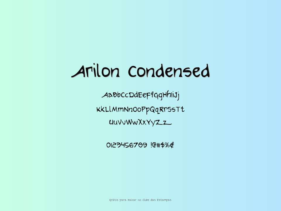 Fonte Arilon Condensed Grátis Para Baixar