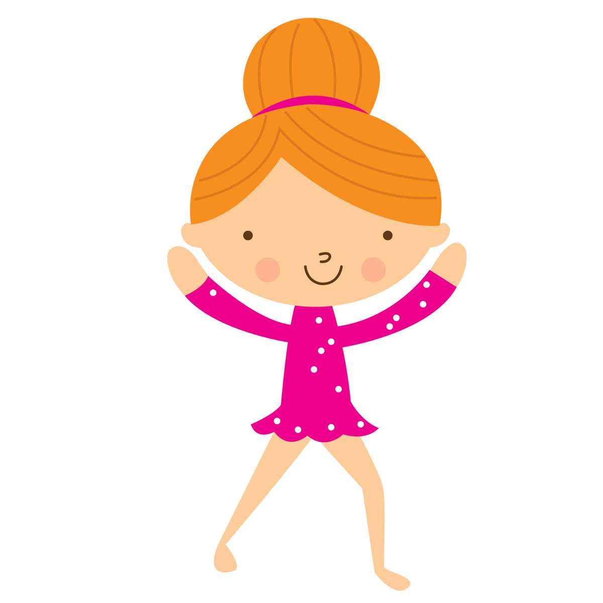Personagem Feminina Cabelo Laranja Rosa Personagens Png Grátis Para Baixar