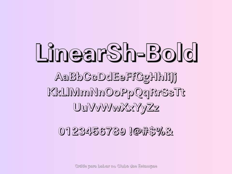 Fonte Linearsh Bold Grátis Para Baixar