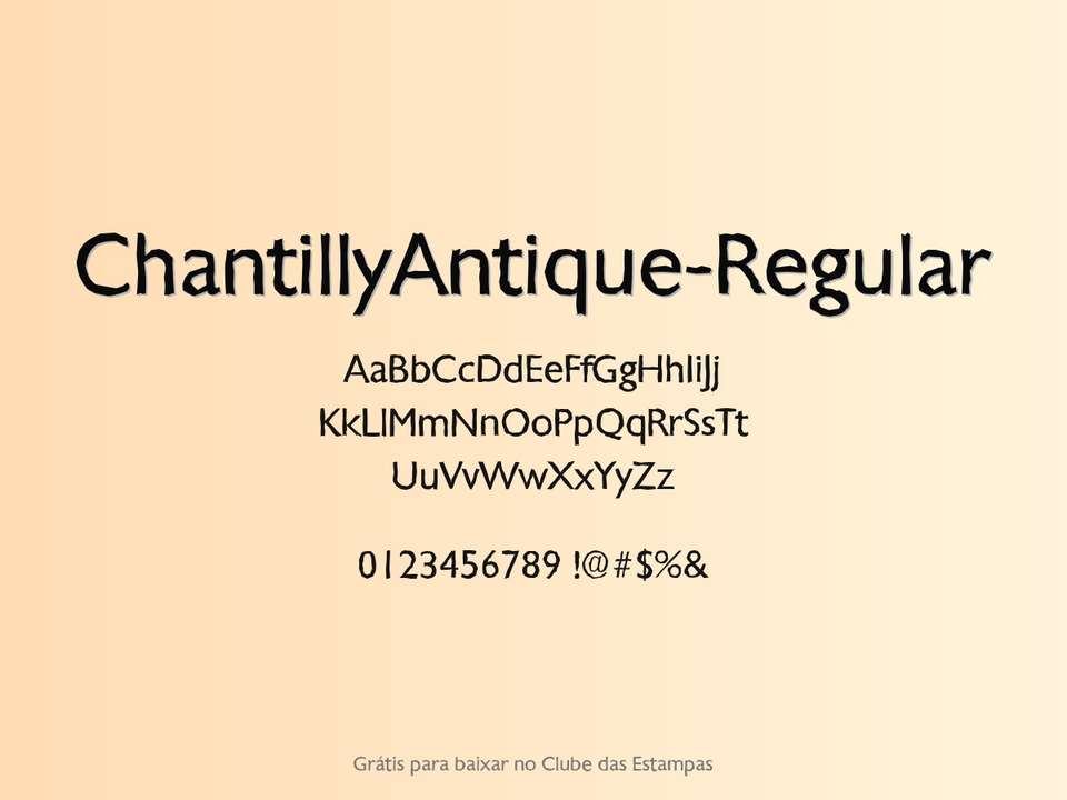 Fonte Chantillyantique Regular Grátis Para Baixar