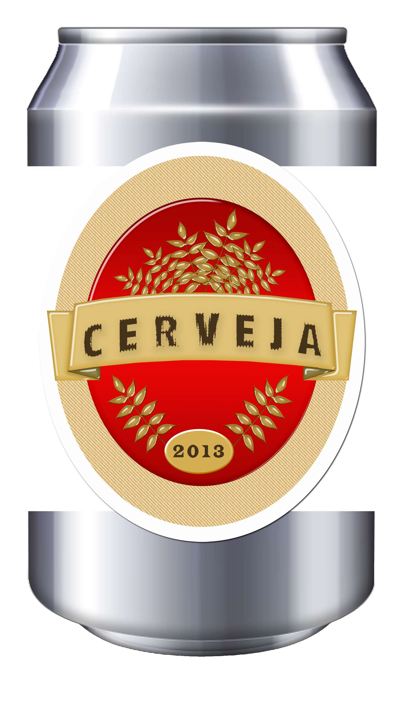 Lata De Cerveja Rótulo Dourado Bebidas Png Grátis Para Baixar
