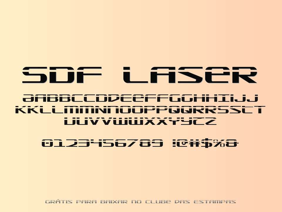 Fonte Sdf Laser Grátis Para Baixar
