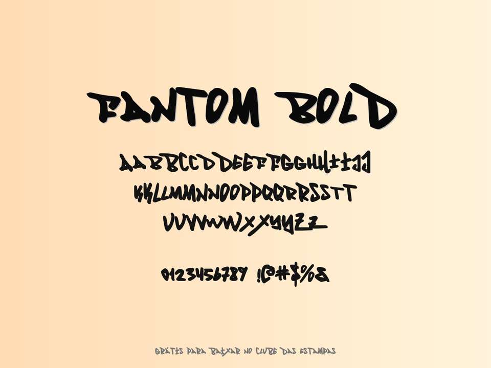 Fonte Fantom Bold Grátis Para Baixar