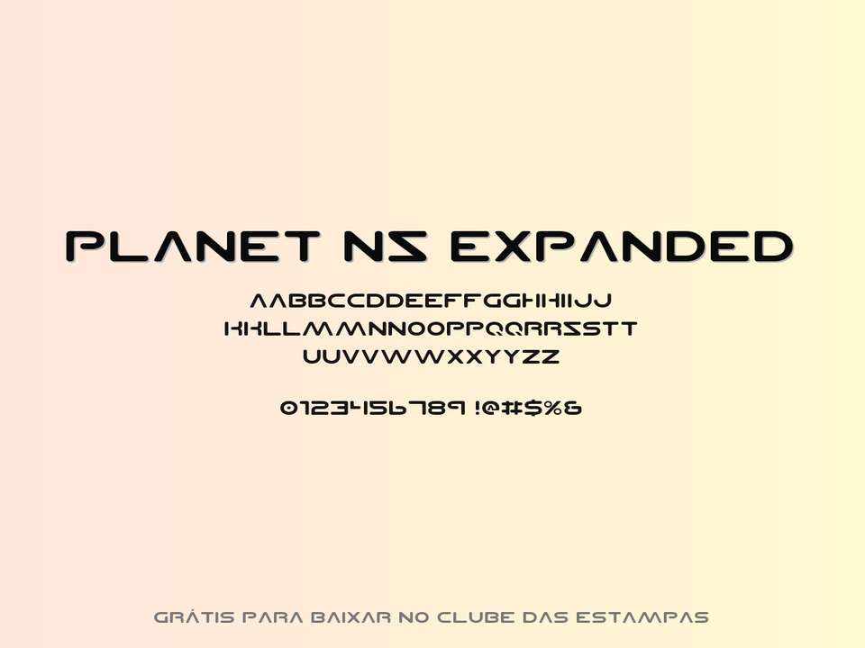 Fonte Planet Ns Expanded Grátis Para Baixar