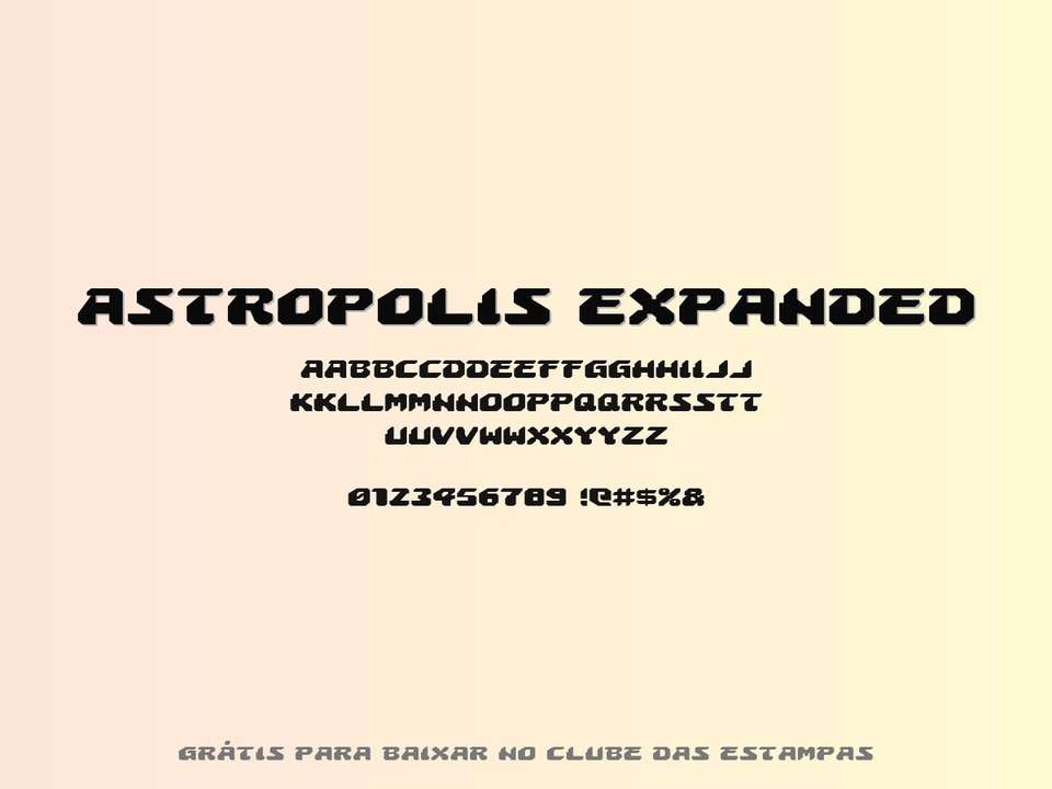 Fonte Astropolis Expanded Grátis Para Baixar