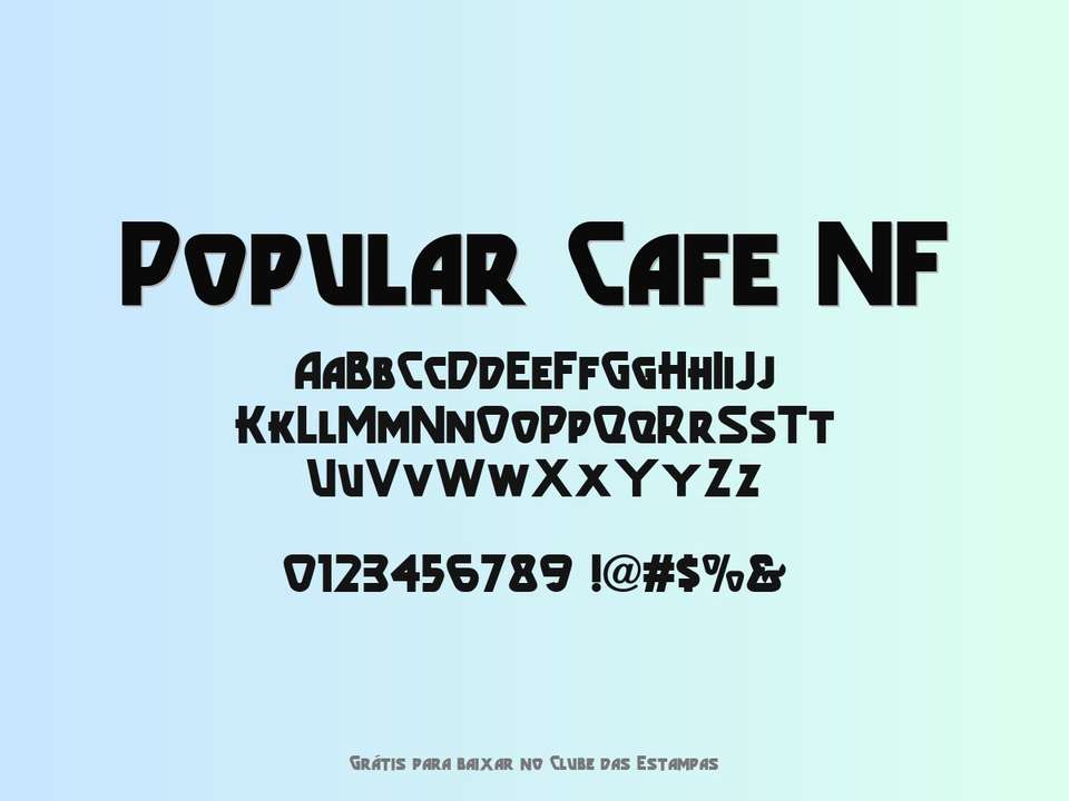 Fonte Popular Cafe Nf Grátis Para Baixar