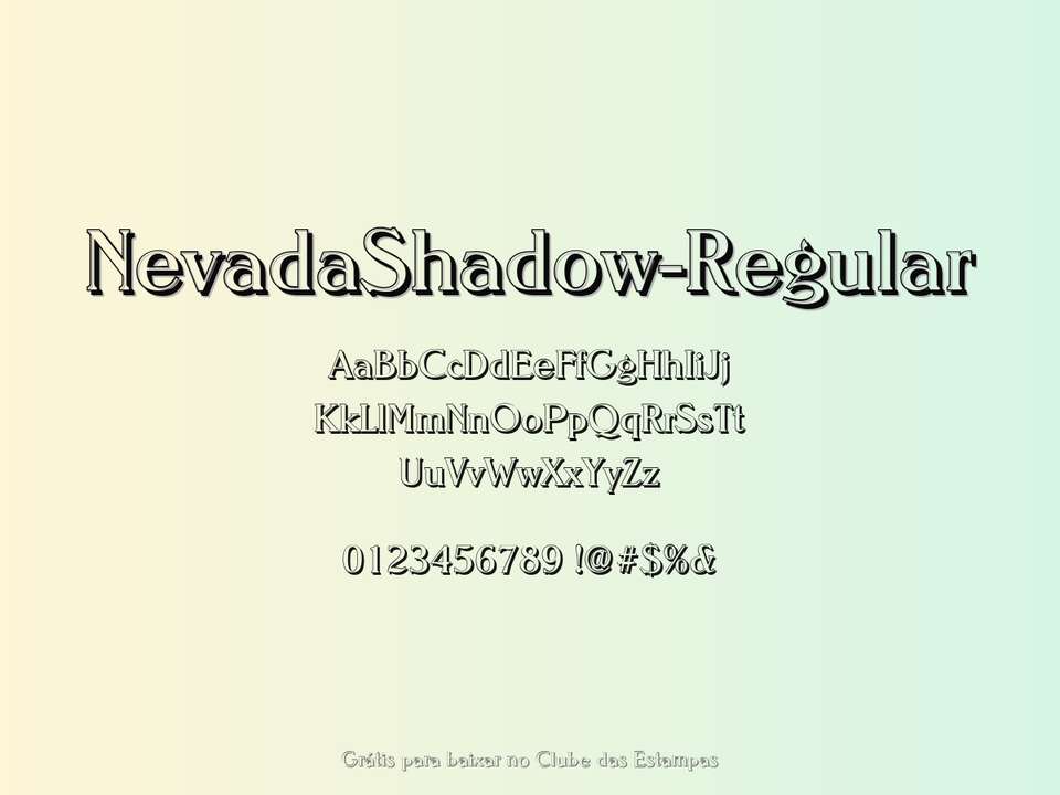 Fonte Nevadashadow Regular Grátis Para Baixar