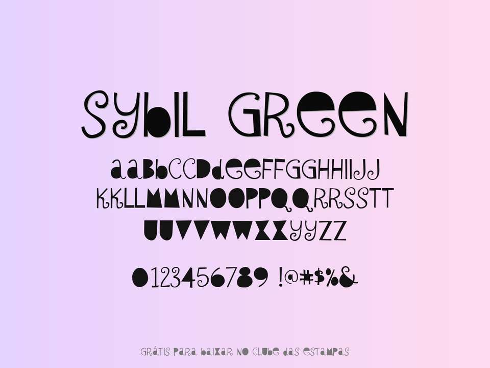 Fonte Sybil Green Grátis Para Baixar