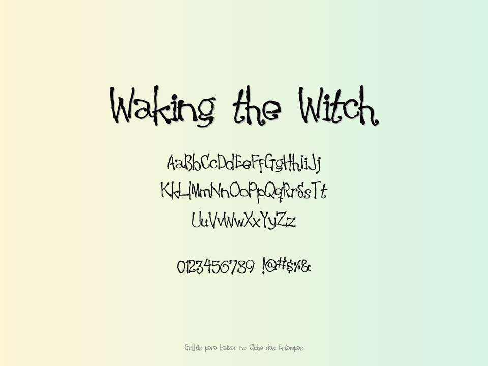 Fonte Waking The Witch Grátis Para Baixar