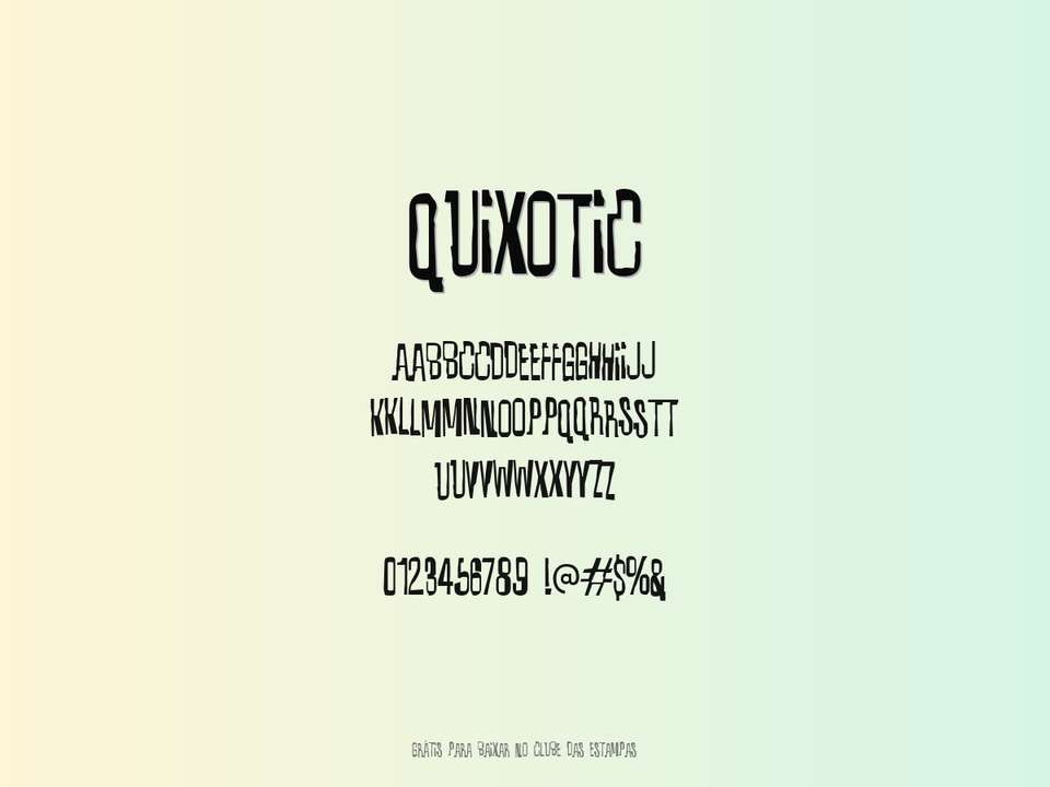 Fonte Quixotic Grátis Para Baixar
