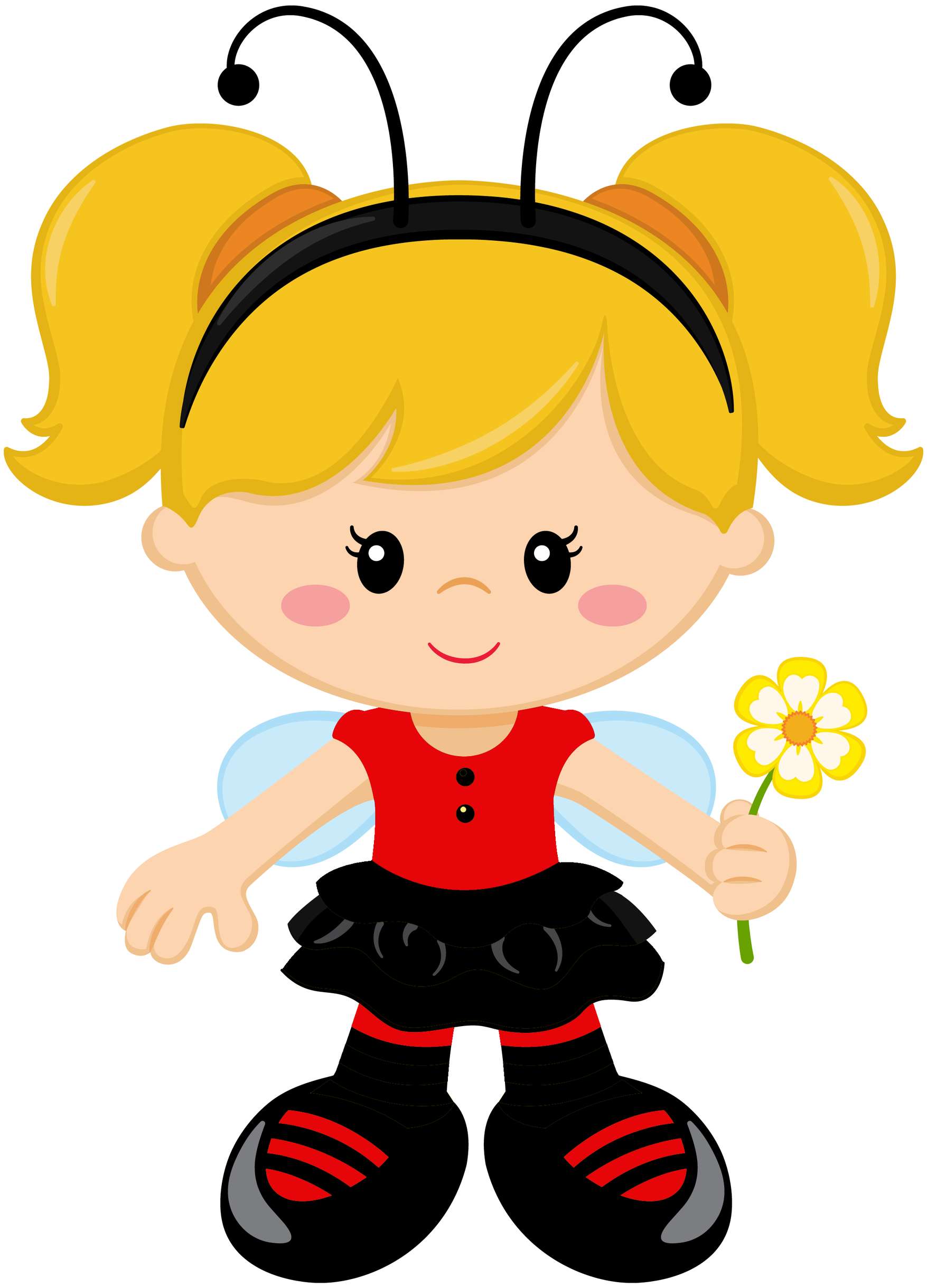 Elemento Joaninha Fofa Cute Png (15)