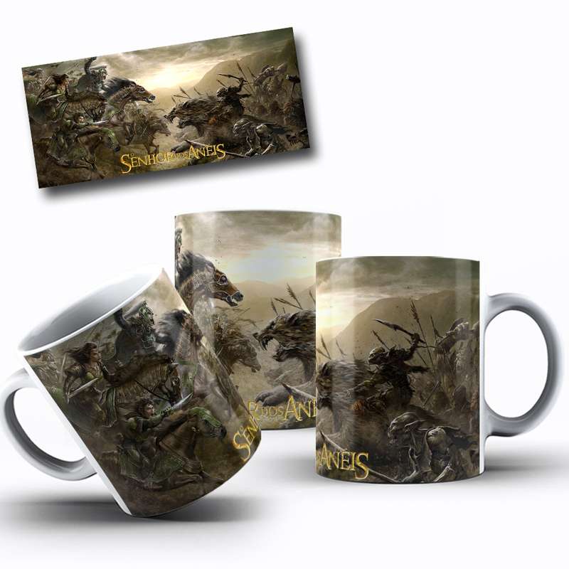 Arte Para Caneca Senhor Dos Aneis Personagens Fantasia 10