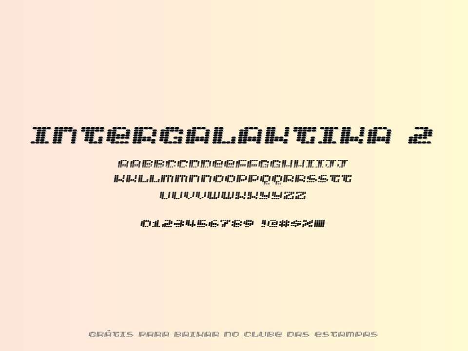 Fonte Intergalaktika 2 Grátis Para Baixar