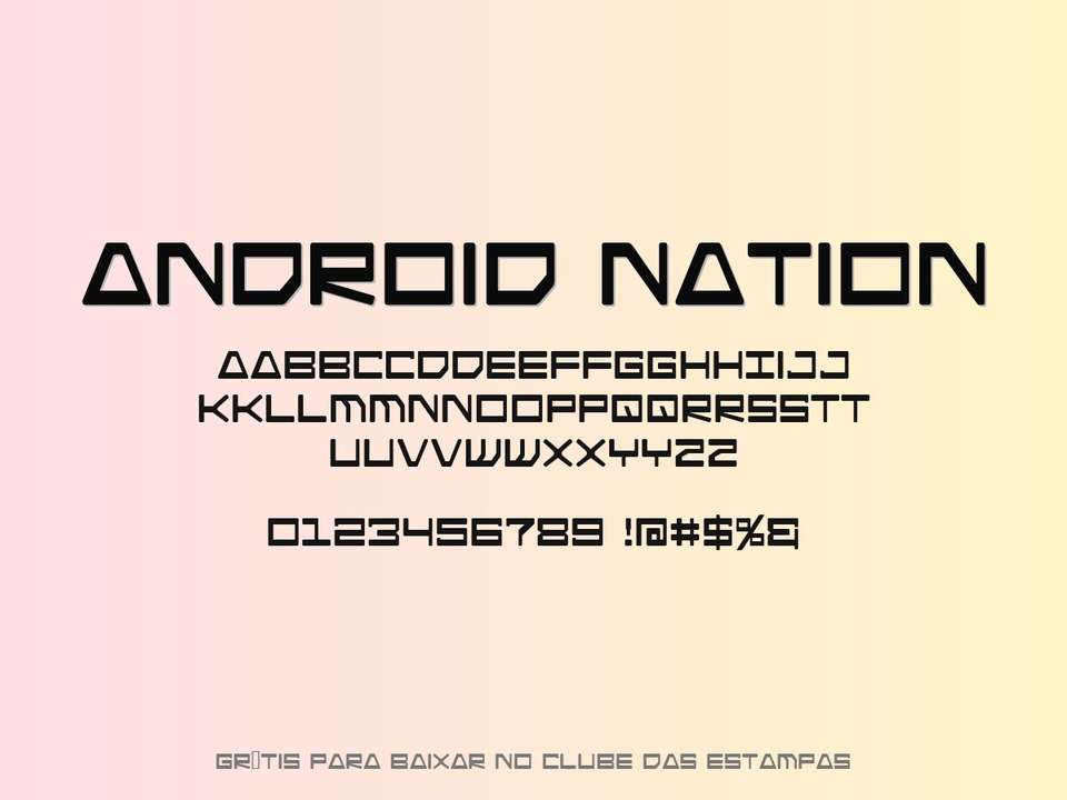 Fonte Android Nation Grátis Para Baixar