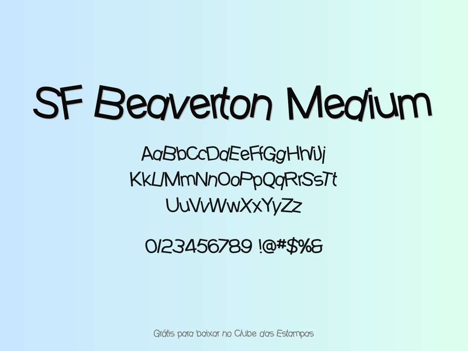 Fonte Sf Beaverton Medium Grátis Para Baixar