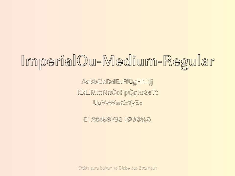 Fonte Imperialou Medium Regular Grátis Para Baixar