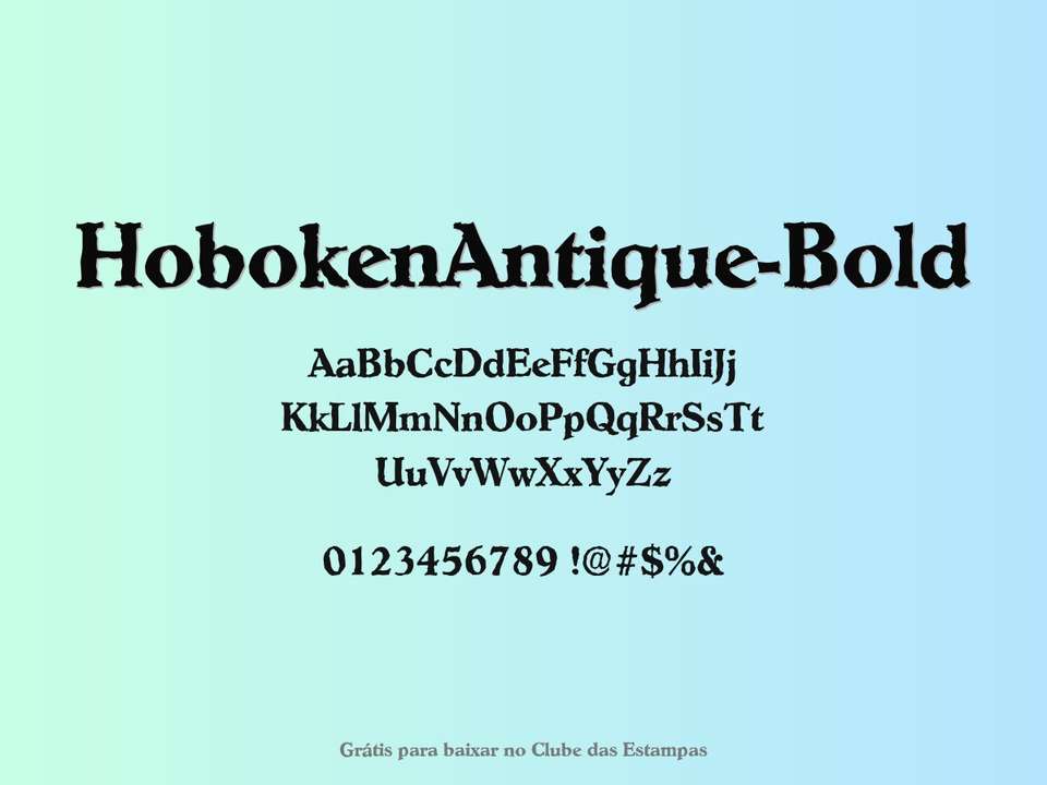 Fonte Hobokenantique Bold Grátis Para Baixar