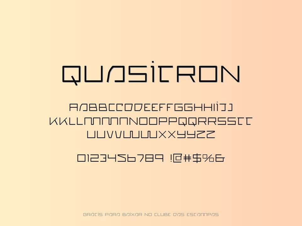 Fonte Quasitron Grátis Para Baixar